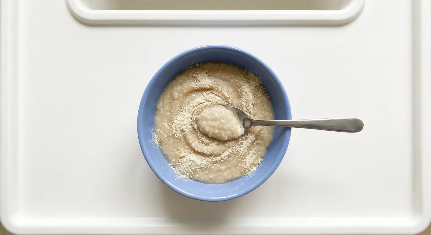 Ground through thick porridge